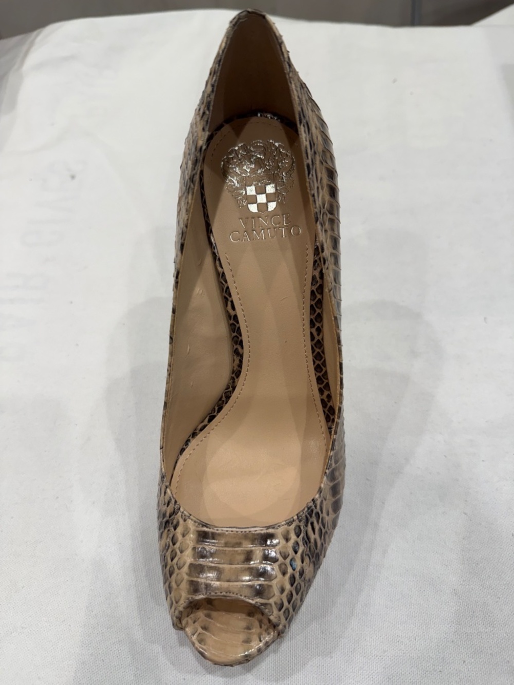 Vince Camuto Lorim Platform Peeptoe 5.5" Size 10 - Picture 7 of 11